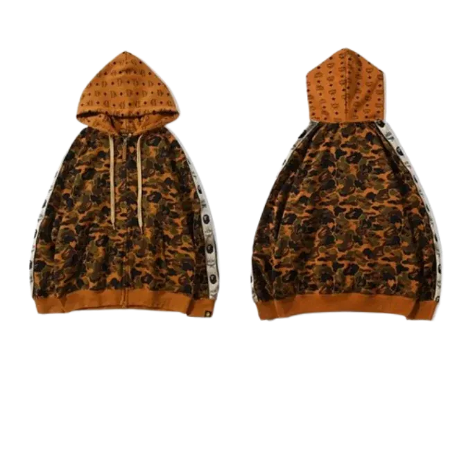 Bape x MCM Zip Hoodie