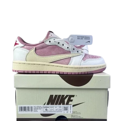 Nike Air Jordan 1 Low x Travis Scoot Shy Pink Shoes (2 Colorways)
