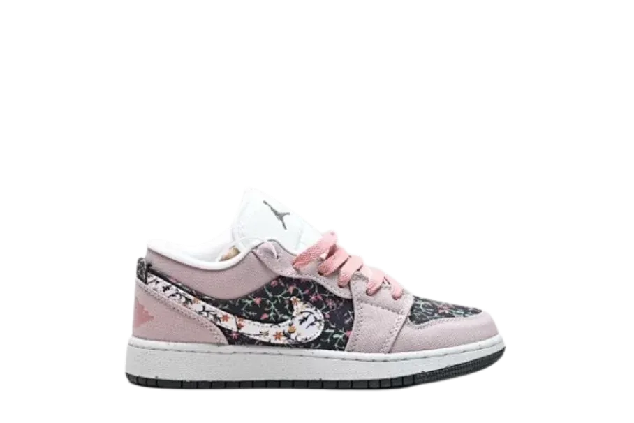 Air Jordan 1 Low SE (GS) „Canvas Floral”