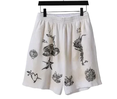 Balenciaga White Skater Shorts