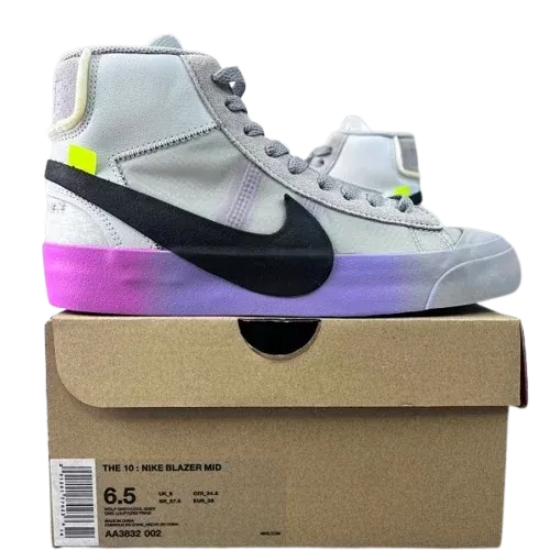 Nike Blazer Mid Off-White Wolf Shoes (4 Colorways)