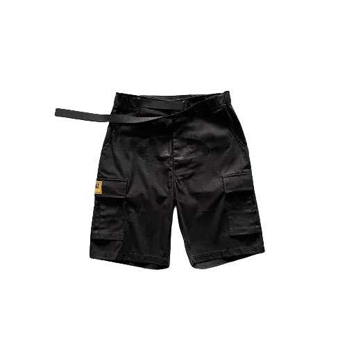 Corteiz OG Triple Black Cargo Shorts