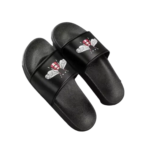 Blue Yeezy Slides
