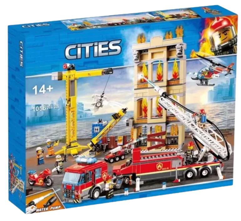Chinese Building Blocks City Series Police Fire Rescue Team